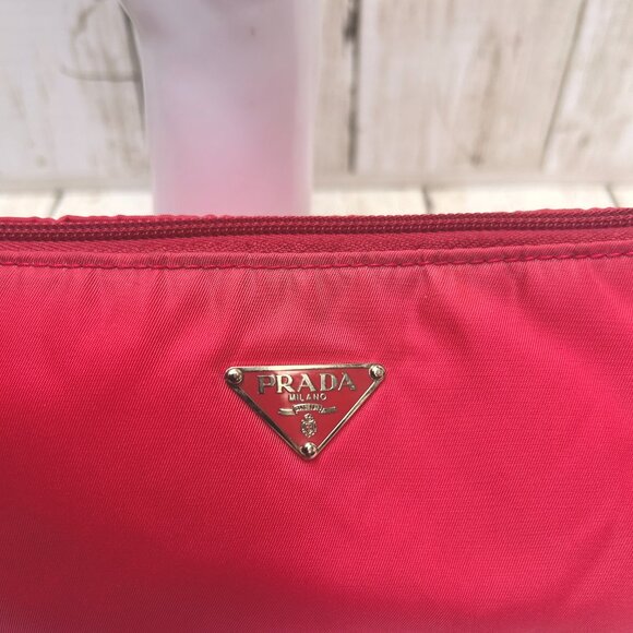 PRADA MINI Necessaire Y2K Tessuto NYLON PINK # 36 *RARE* Authentic! - Picture 10 of 11